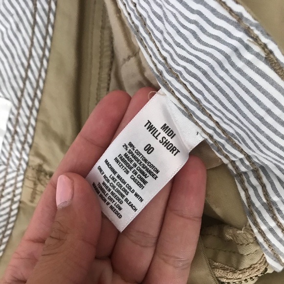 Khaki Jean Shorts - Picture 3 of 4